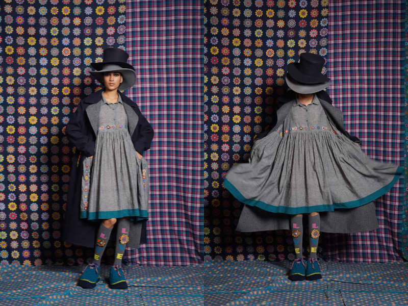 @ pero アッシュペーフランス H.P FRANCE 総柄 ブラウス シャツ pero autumn winter 2023 / destination Tokyo｜H.P.FRANCE公式サイト